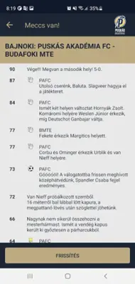 Puskás Akadémia android App screenshot 2